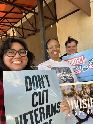 Indivisible Antelope Valley rallied with Burbank Mayor Konstantine Anthony