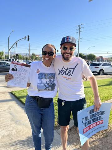 Indivisible Antelope Valley rally with Burbank Mayor Konstantine Anthony